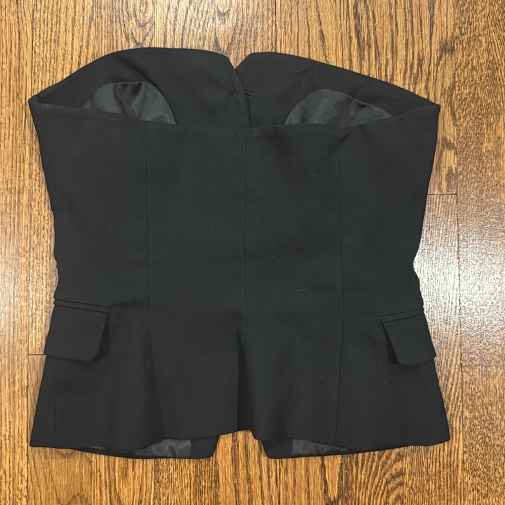 Bershka strapless black vest/blouse size Medium - Picture 7 of 7